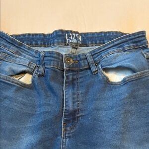 Lazer Men's Classic Blue Straight Jeans